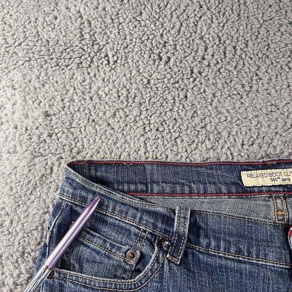 Levis 550 Relaxed Bootcut Jeans Women 16 High Rise Medium Wash Western Casual - Picture 5 of 11